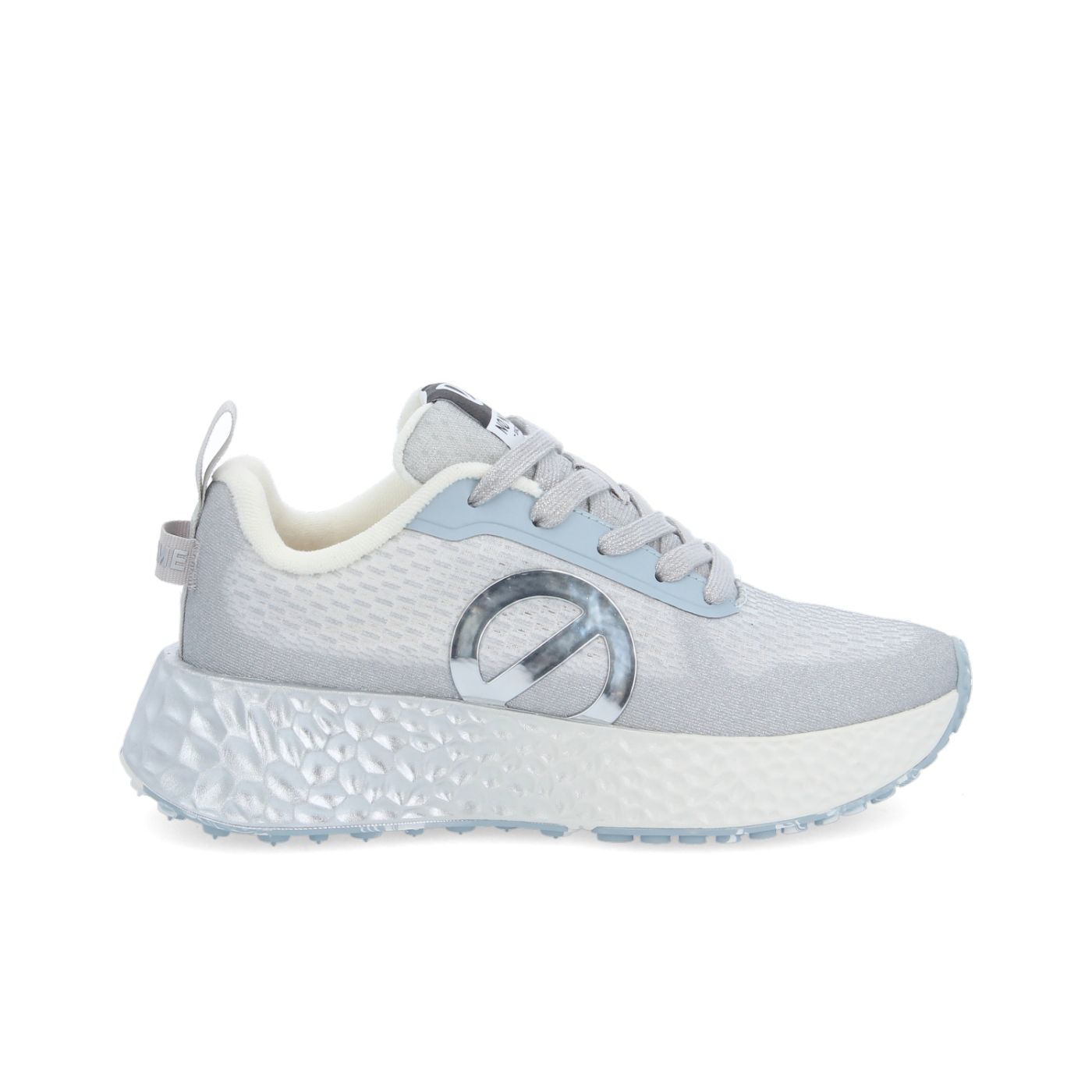 CARTER FLY W - MESH RECYC/MAT - ARGENT/BLEU CIEL